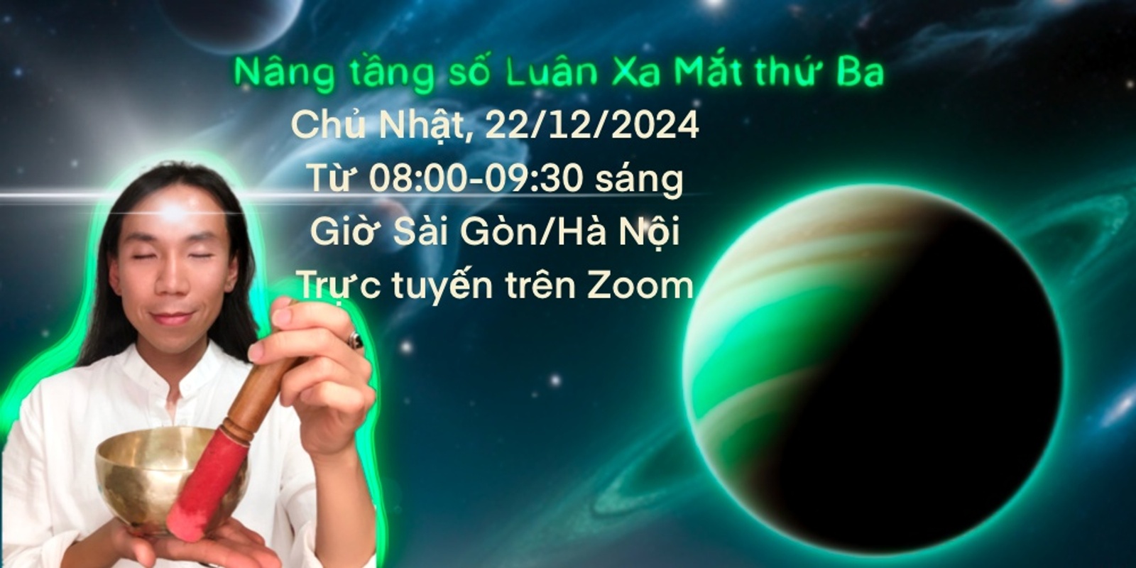 Banner image for Buổi Chữa Lành và Nâng Tầng Số Luân Xa Mắt Thứ Ba Trực Tuyến