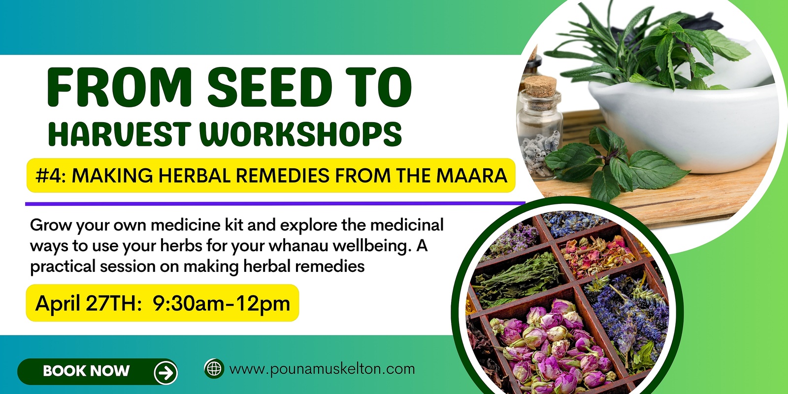 Banner image for MAKING HERBAL REMEDIES FROM YOUR MAARA