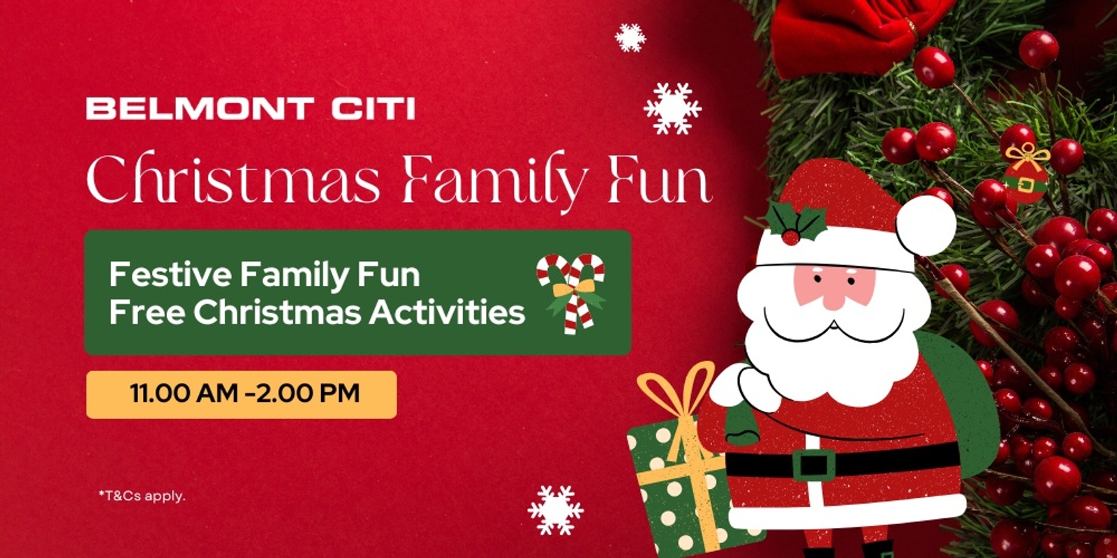 Banner image for Belmont Citi Centre - Christmas Family Fun