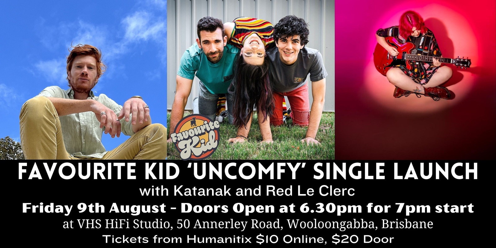 Banner image for Favourite Kid 'Uncomfy' Single Launch