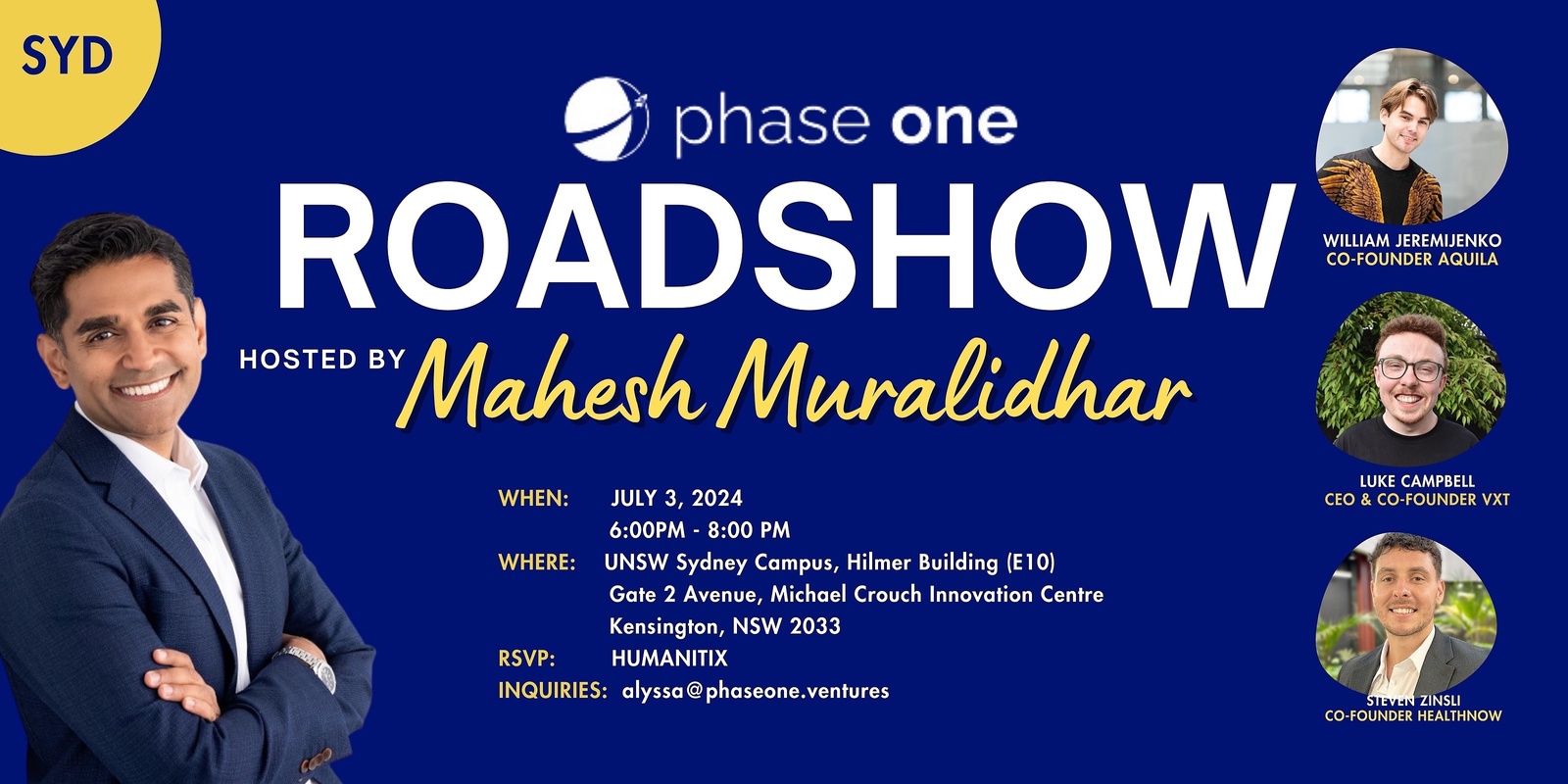 Banner image for Phase One Roadshow - SYD
