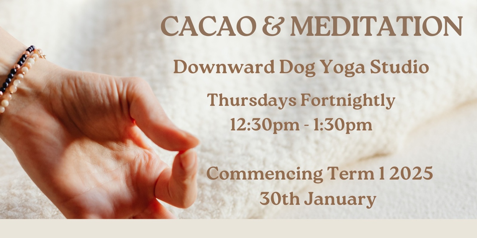 Banner image for Cacao & Meditation Fortnightly Gathering