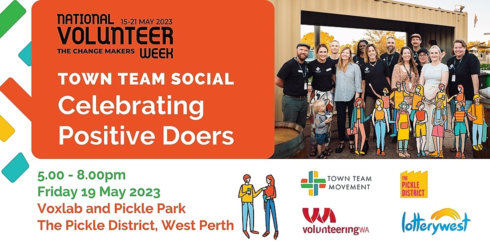 Banner image for Town Team Social: Celebrating Positive Doers