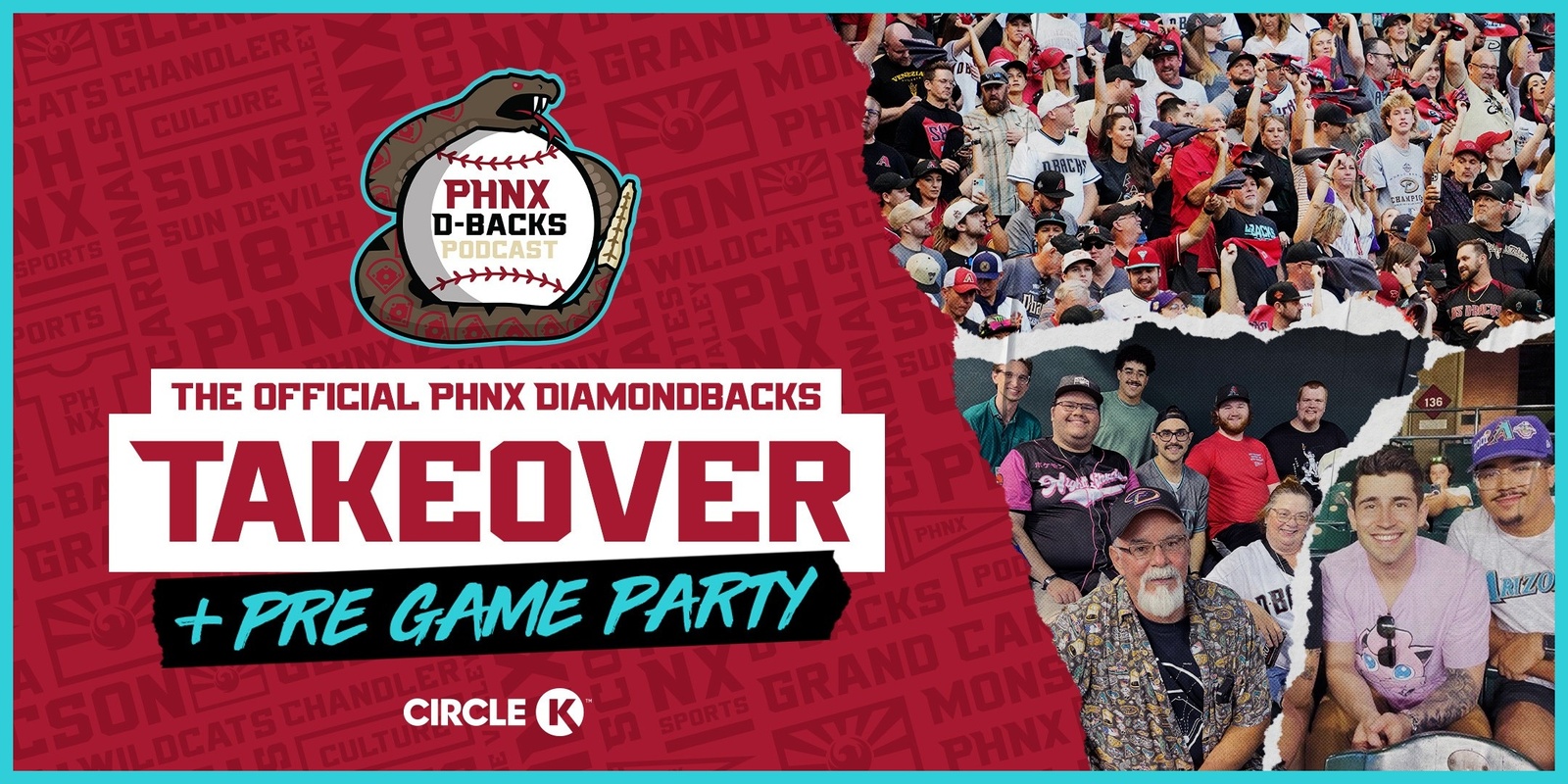 Banner image for PHNX Diamondbacks Takeover at Chase Field