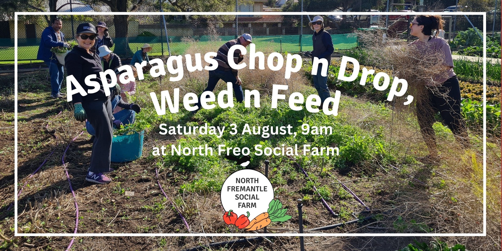 Banner image for Asparagus Chop n Drop, Weed n Feed Busy Bee