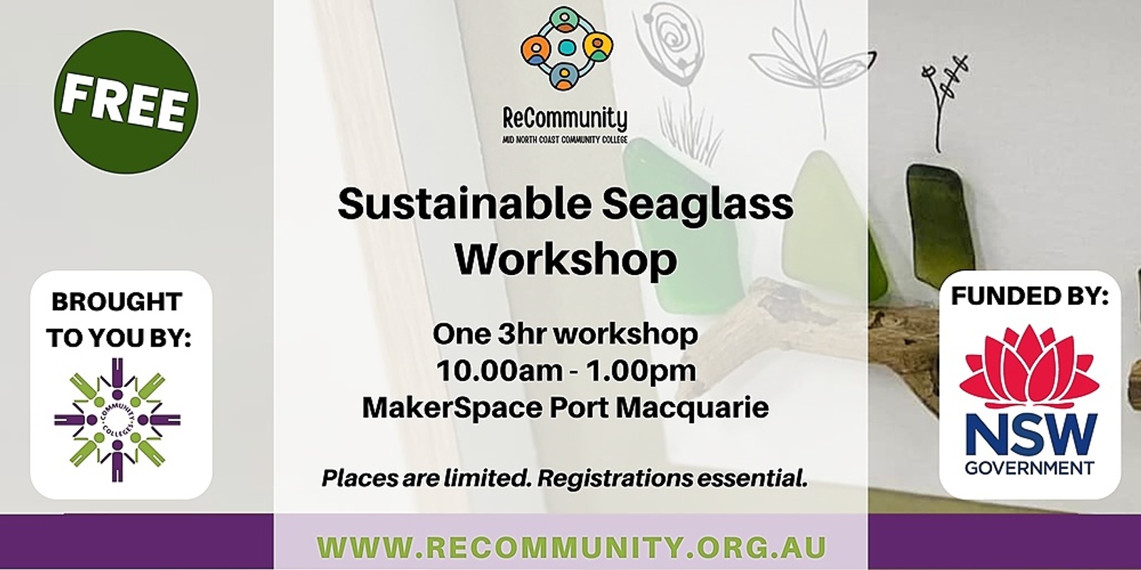 Sustainable Seaglass Workshop | PORT MACQUARIE