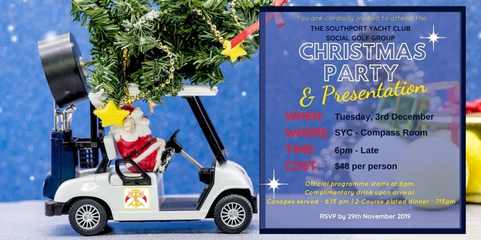 Banner image for SYC Social Golf Xmas Party