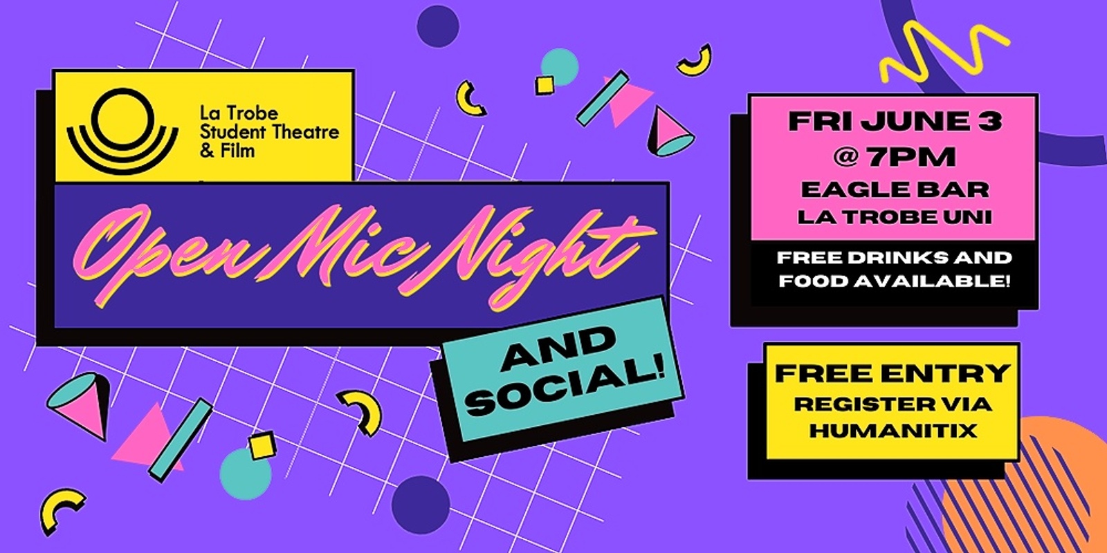 Banner image for STF Open Mic Night + Social!