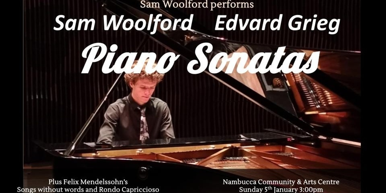 Banner image for Sam Woolford & Edvard Grieg: Piano Sonatas