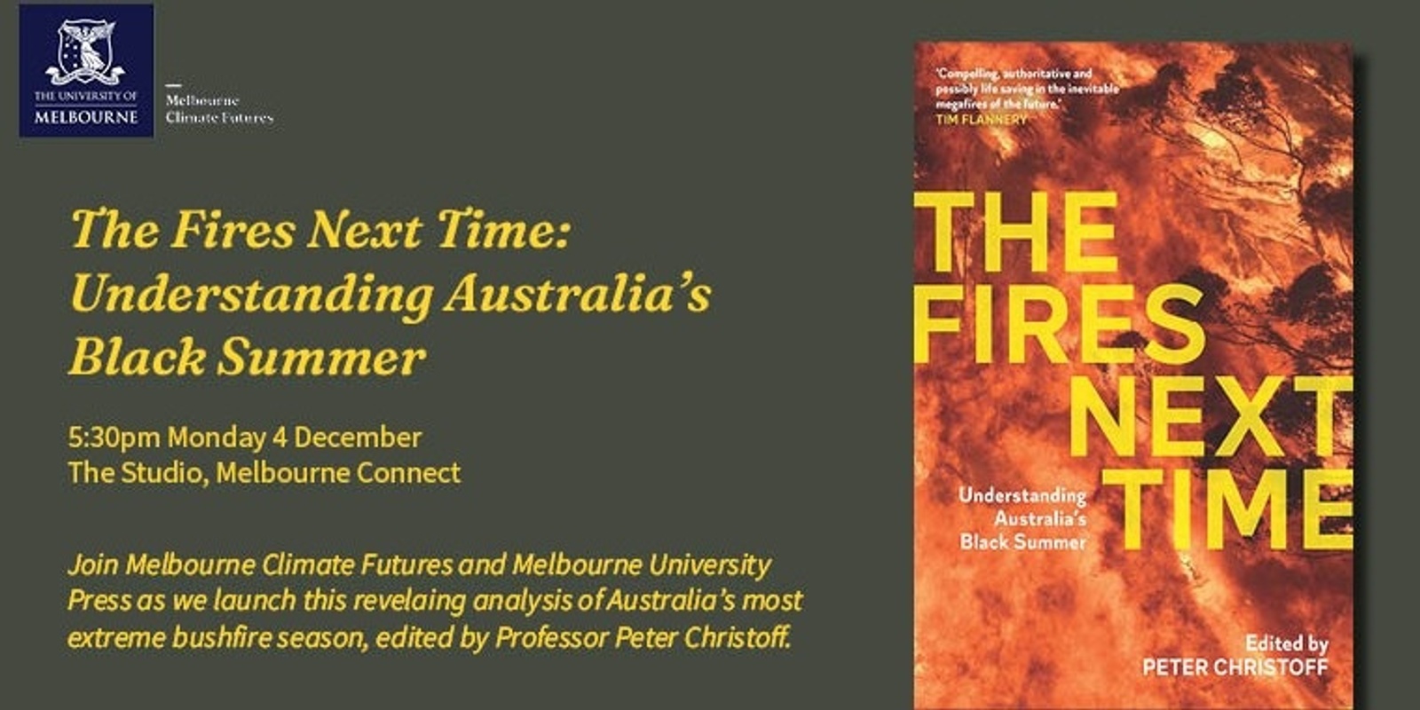 Banner image for The Fires Next Time: Book launch