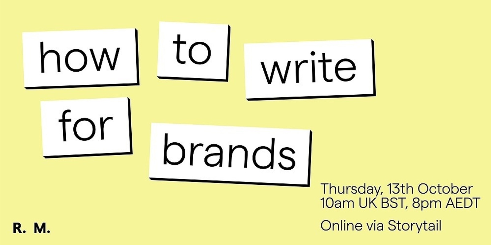 Banner image for How to write for brands