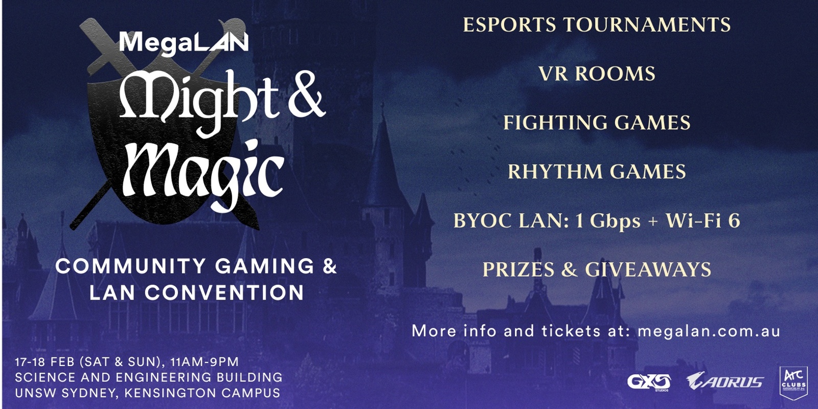 MegaLAN Gaming and LAN Convention: Might and Magic | Humanitix