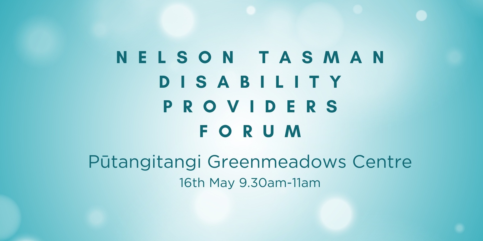 Banner image for Nelson Tasman Disability Providers Forum