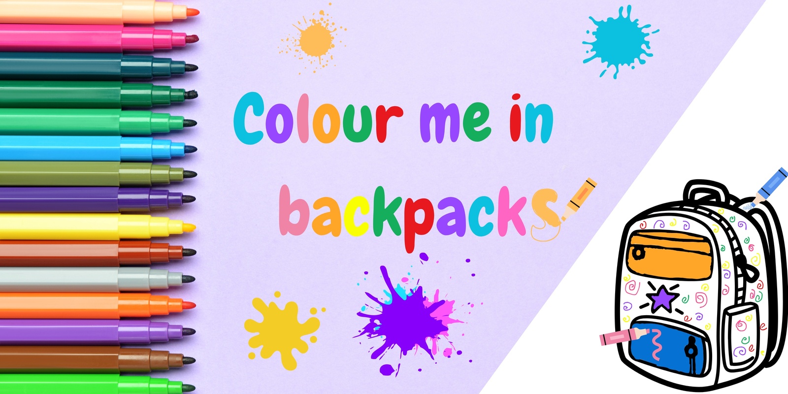 Banner image for Colour me in backpacks 