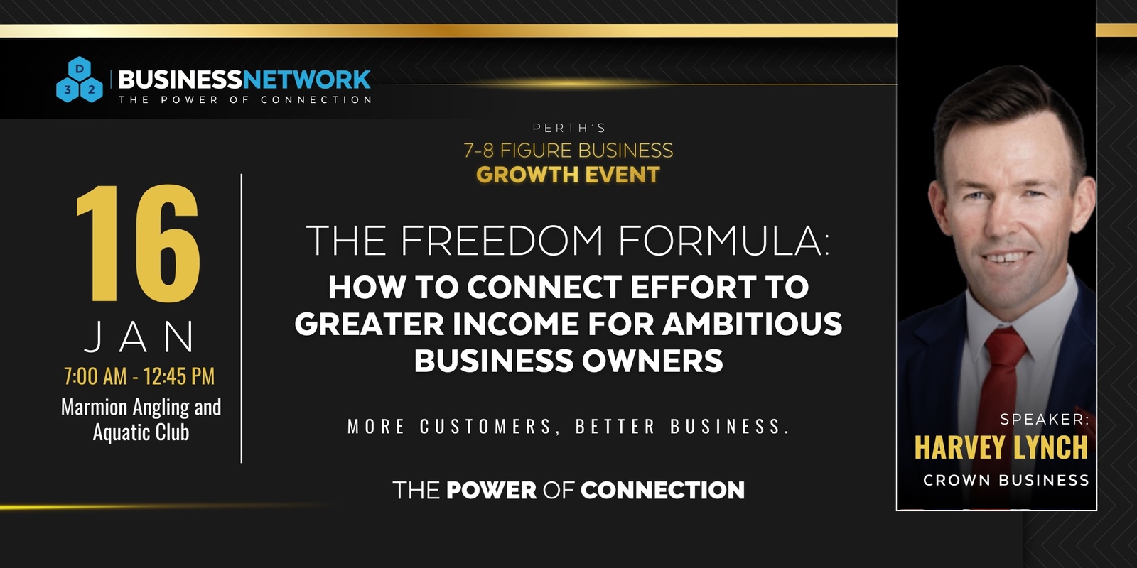 Banner image for District32 Connect Premium $1M Business Event in Perth – Thu 16 Jan