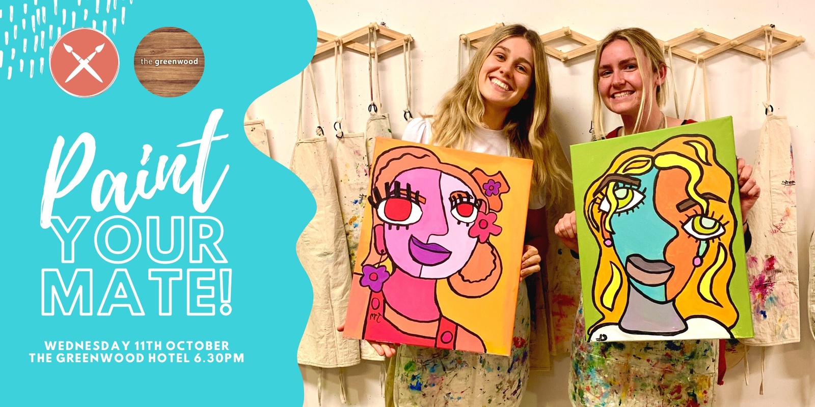 Banner image for Paint & Sip Event: Paint Your Mate 11/10/23