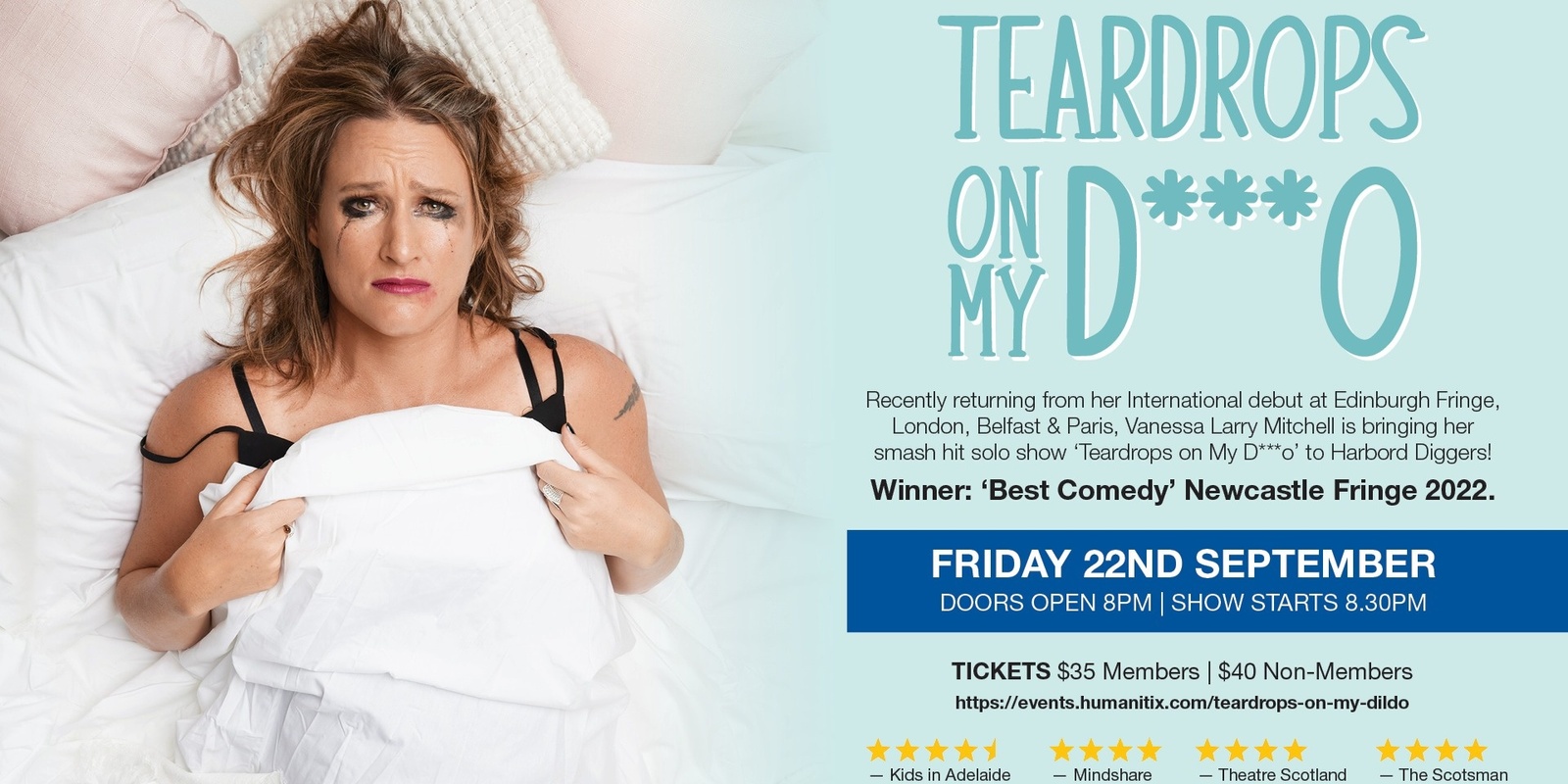 Banner image for Vanessa Larry Mitchell - Tearsdrops on my Dildo Comedy Show