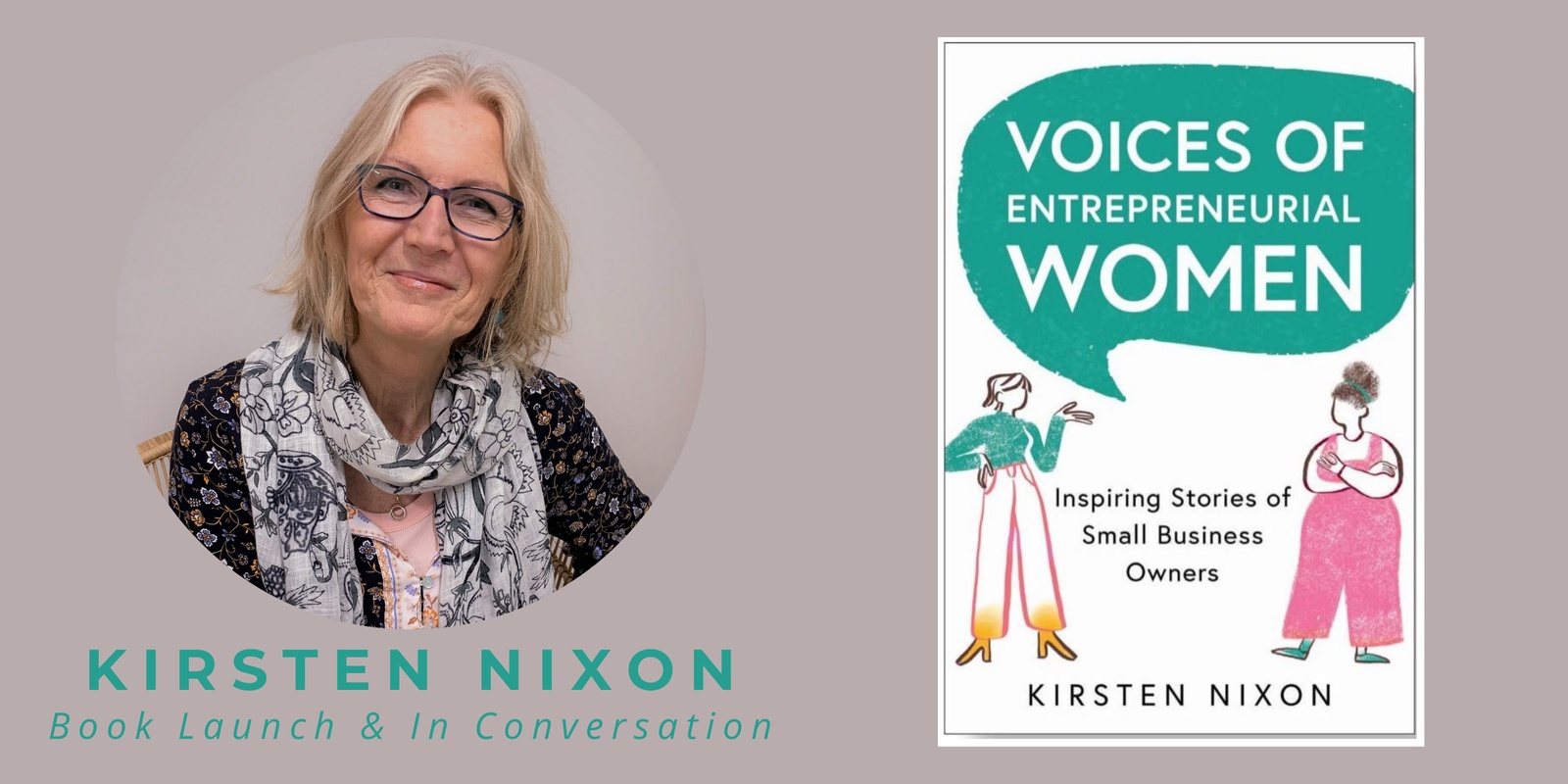 Banner image for Kirsten Nixon's Voices of Entrepreneurial Women Book Launch