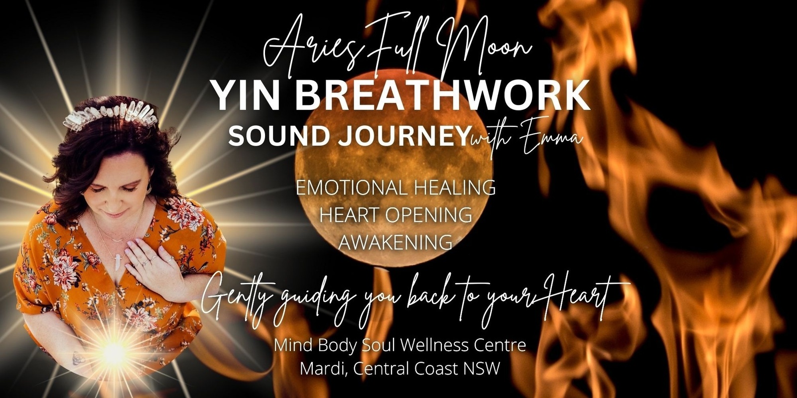 Banner image for Aries Full Moon Yin Breathwork & Sound Journey