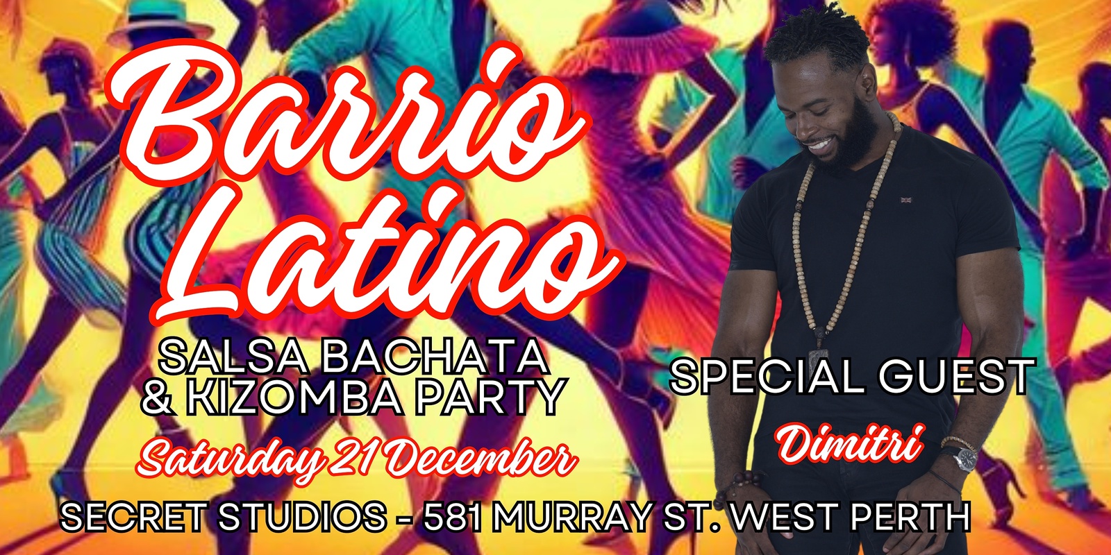 Banner image for Barrio Latino Sat 21 Dec - Salsa Bachata & Kizomba Party