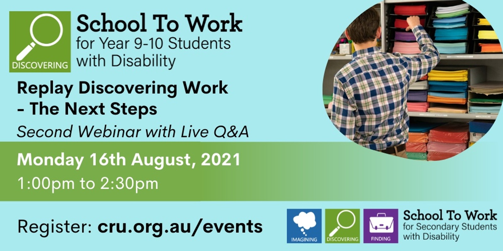 Banner image for Replay of Discovering Work - The Next Steps in Years 9&10 with Live Q&A