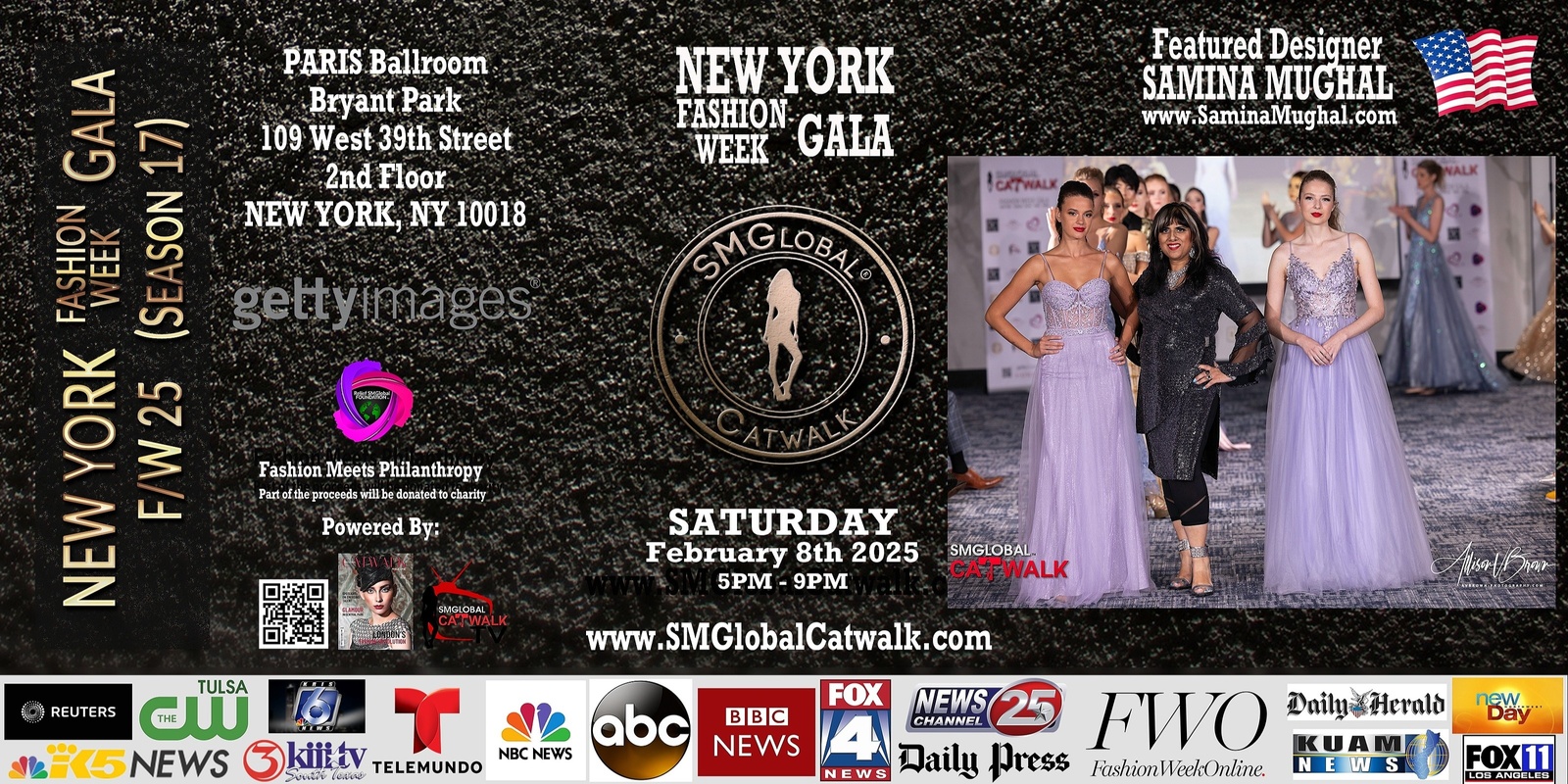 NEW YORK Fashion Week GALA (F/W 25) Saturday February 8th, 2025