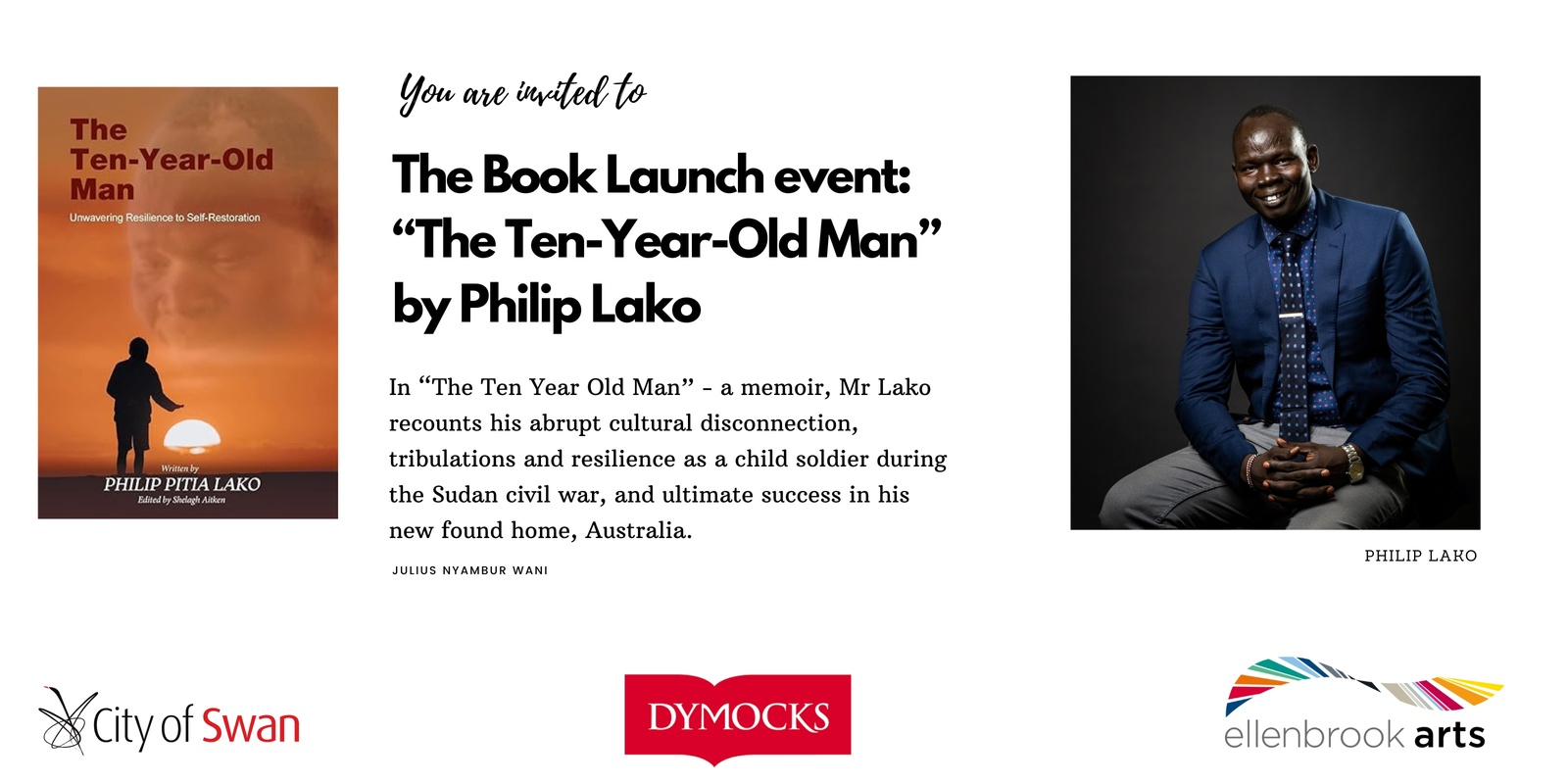 Banner image for Book Launch Event: The Ten-Year-Old Man