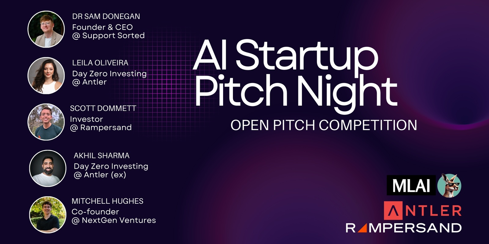 Banner image for AI Startup Pitch Night