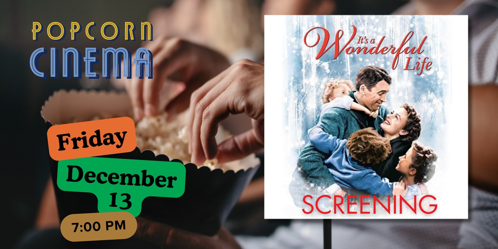 Banner image for Popcorn Cinema - It's a Wonderful Life