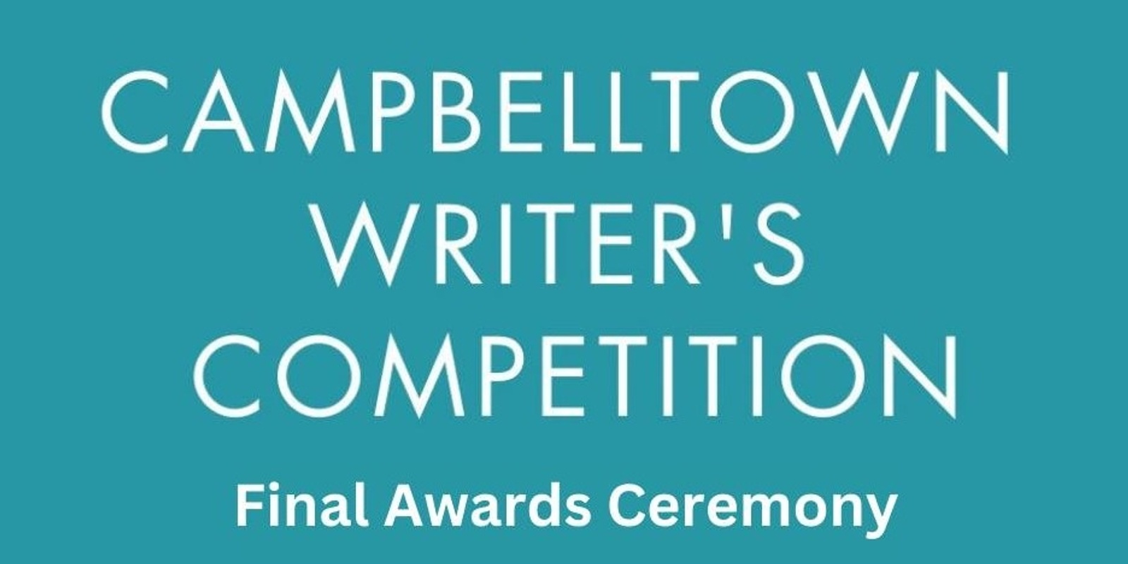 Banner image for Campbelltown Writers Competition Awards 2024