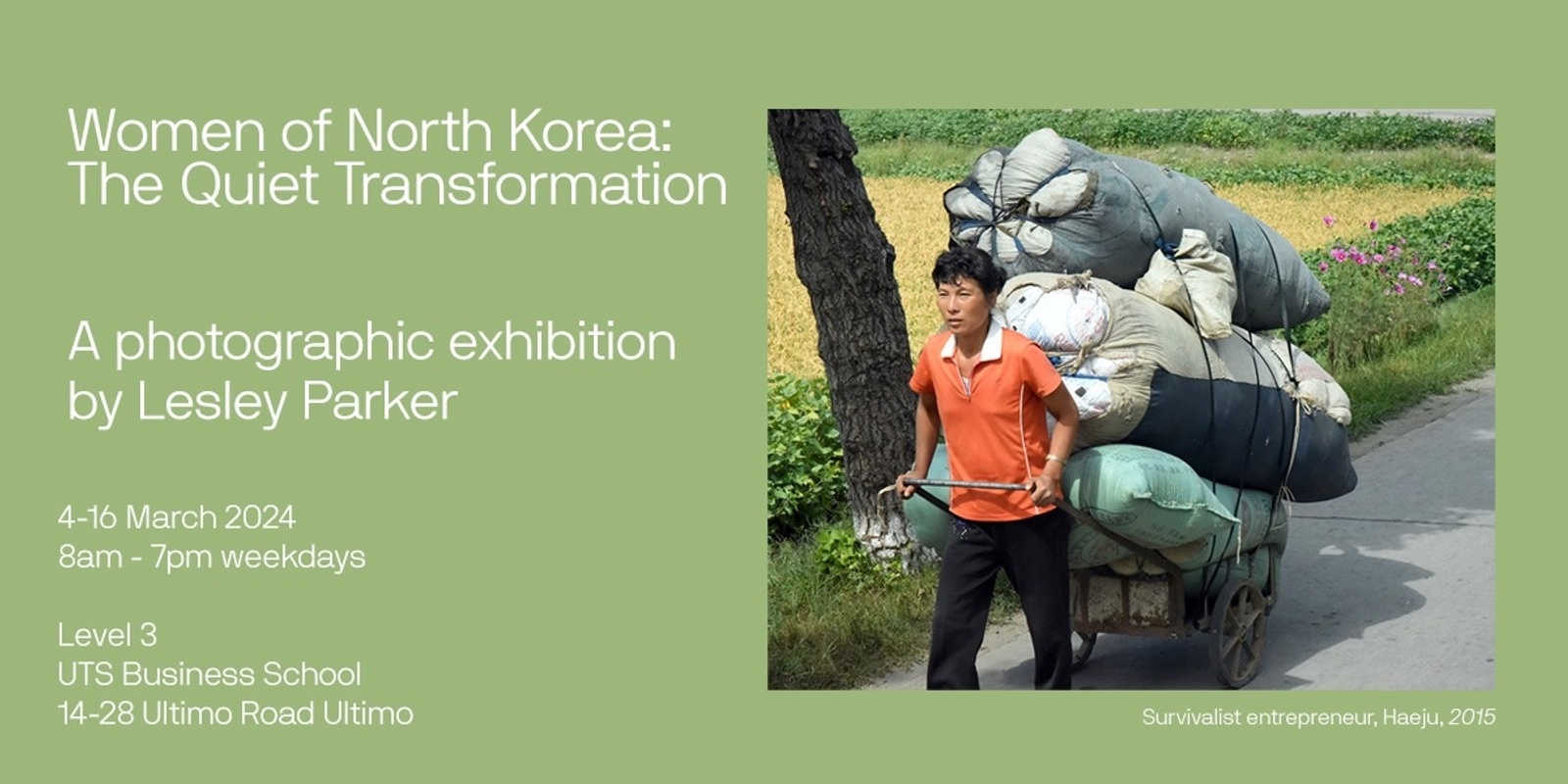 Banner image for Photo exhibition: Women of North Korea - The Quiet Transformation