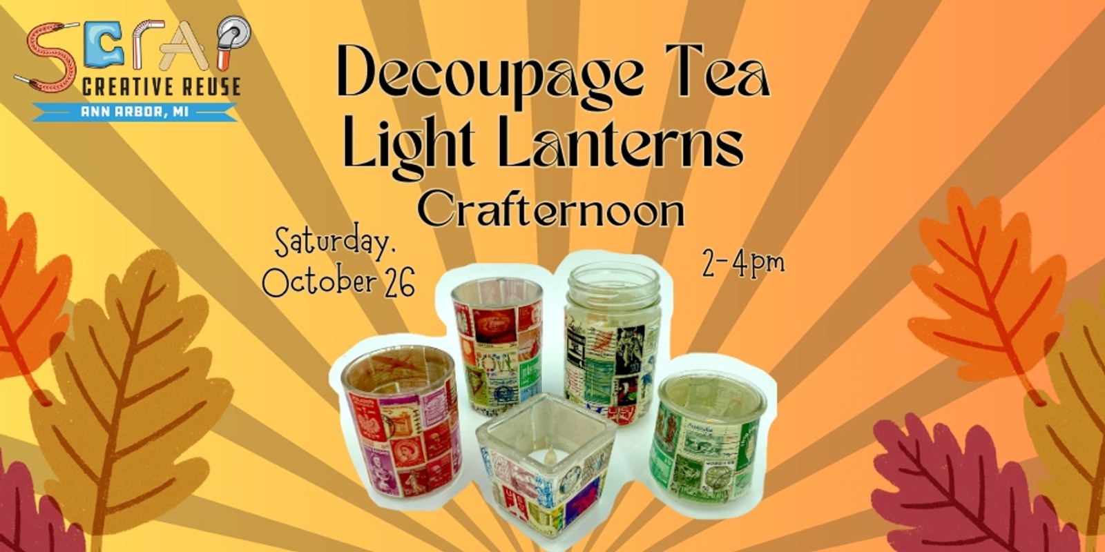 Banner image for Autumnal Tea Light Lanterns