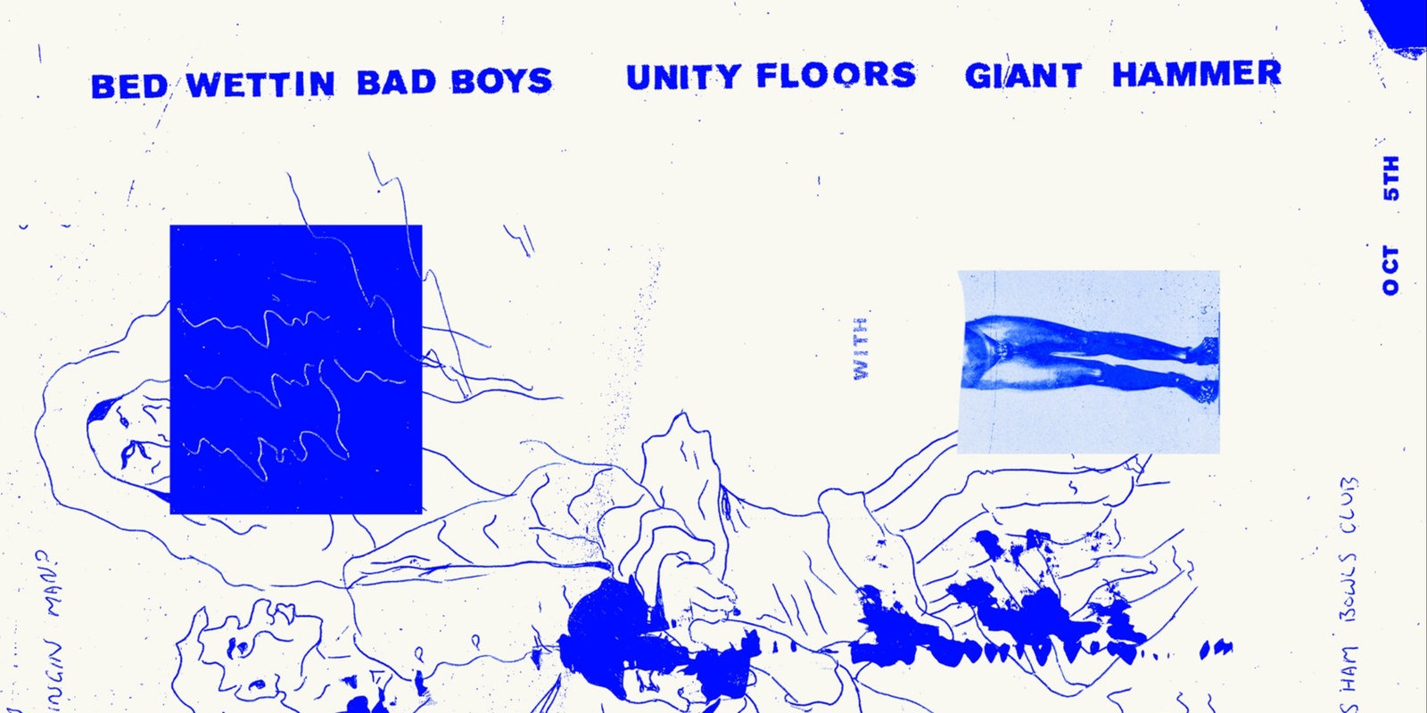 Banner image for Unity Floors / The Bed Wettin' Bad Boys / Giant Hammer at the Petersham Bowling Club