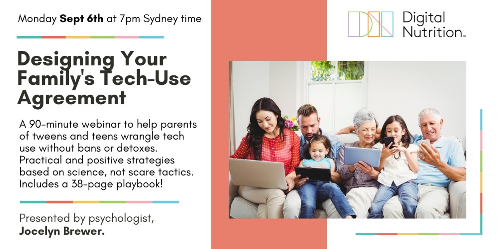 Banner image for Design Your Family's Tech-Use Agreement - Sept 2021
