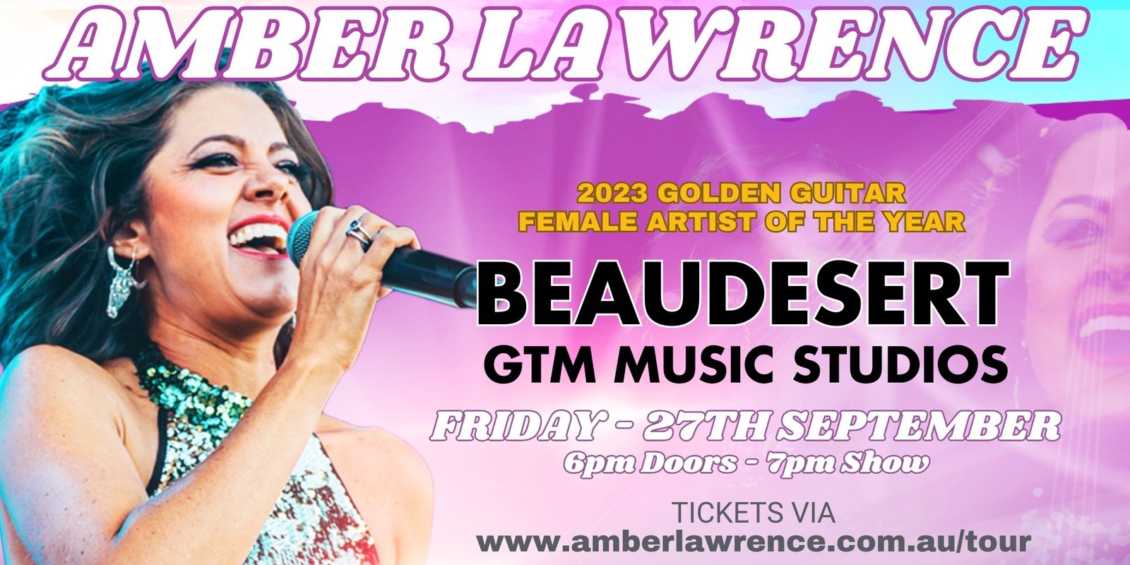 Banner image for Amber Lawrence - Beaudesert GTM Music Studios - Live A Country Song Tour