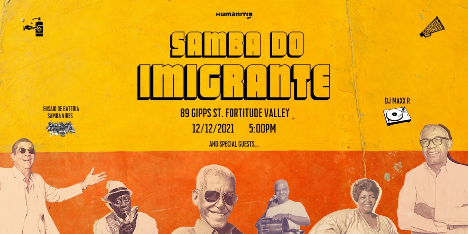 Banner image for Samba do Imigrante - 12/12/21 (Ensaio de Bateria + Special Guests)