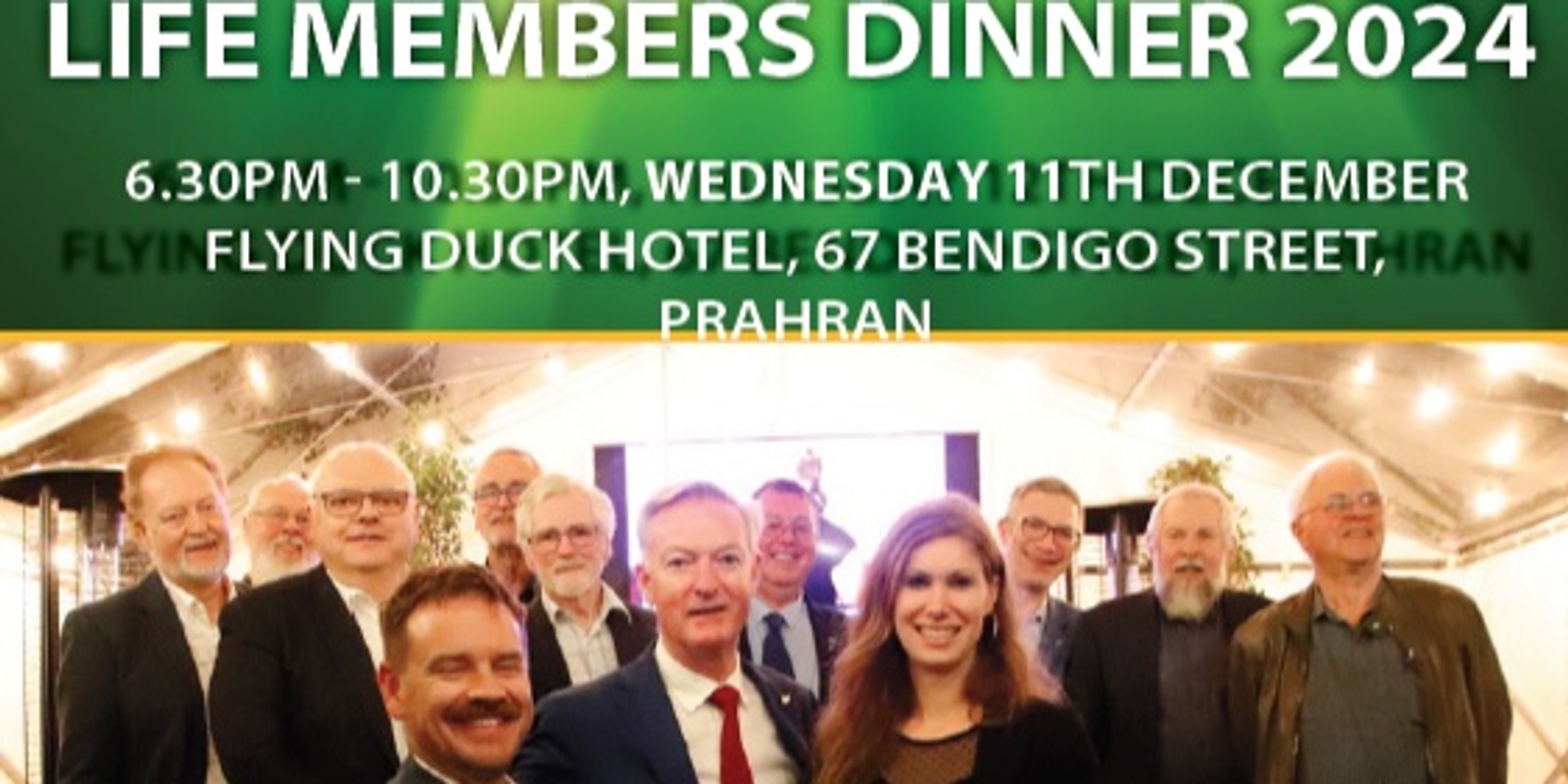 Banner image for ARTSA-i Life Members Dinner