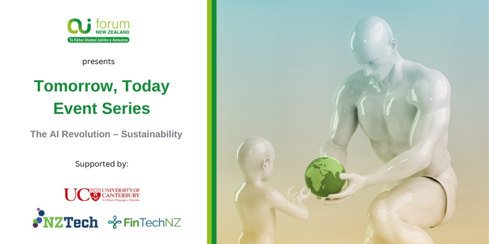 Banner image for Tomorrow, Today, Event Series: The AI Revolution - Sustainability - VIRTUAL