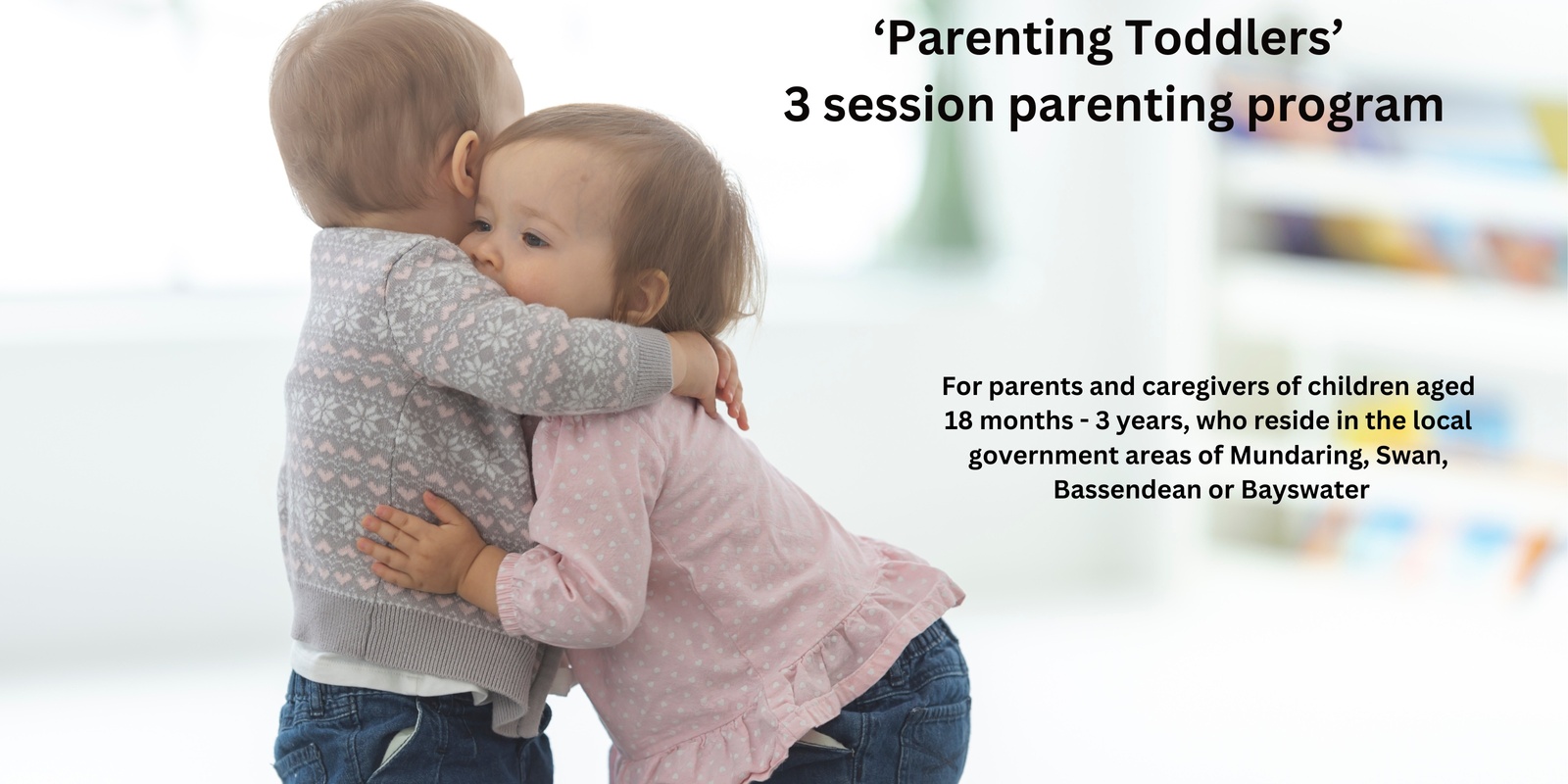 Banner image for PARENTING TODDLERS - PARKERVILLE