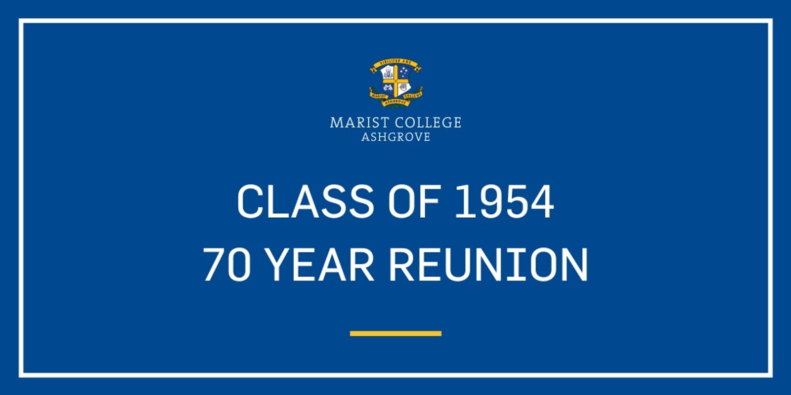 Banner image for Class of of 1954 70 Year Reunion