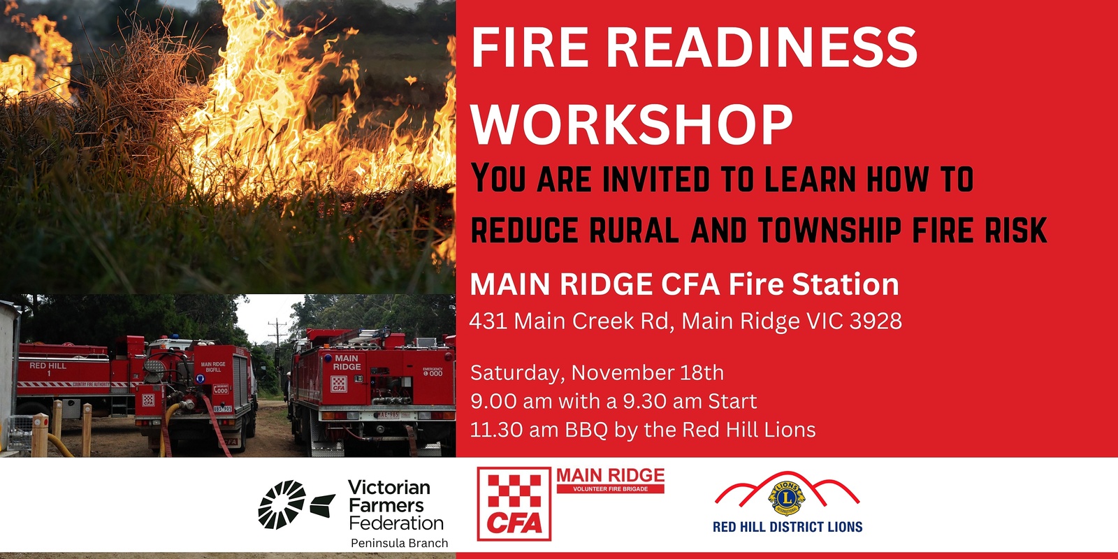 Banner image for Peninsula Fire Readiness Workshop