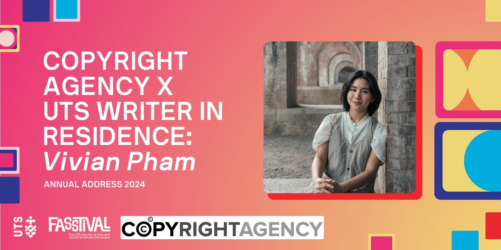 Banner image for Copyright Agency x UTS Writer in Residence Vivian Pham Annual Address 2024