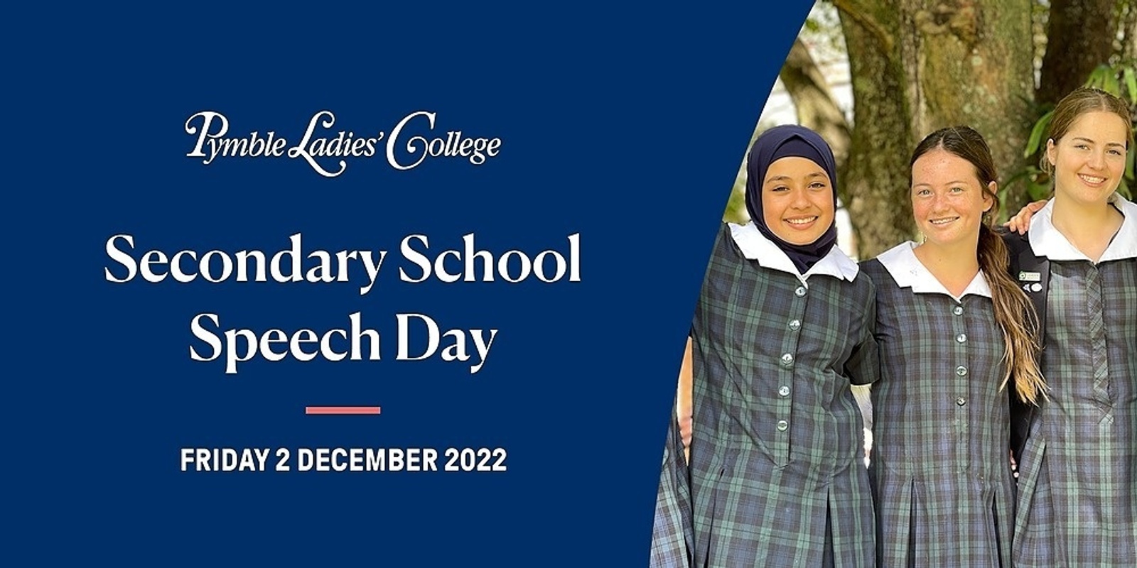 Banner image for Secondary School Speech Day - 2 December 2020, 9.45am RSVP