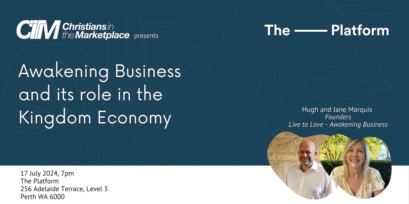Banner image for Awakening Business and its role in the Kingdom Economy