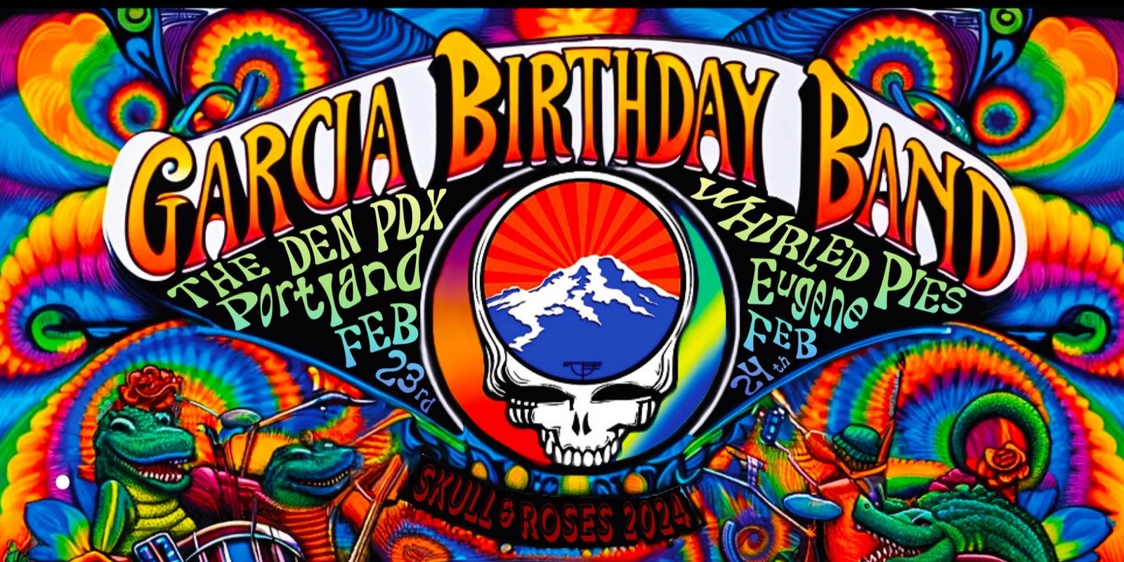 Banner image for Skull and Roses Presents: Garcia Birthday Band w/ The Alligators﻿