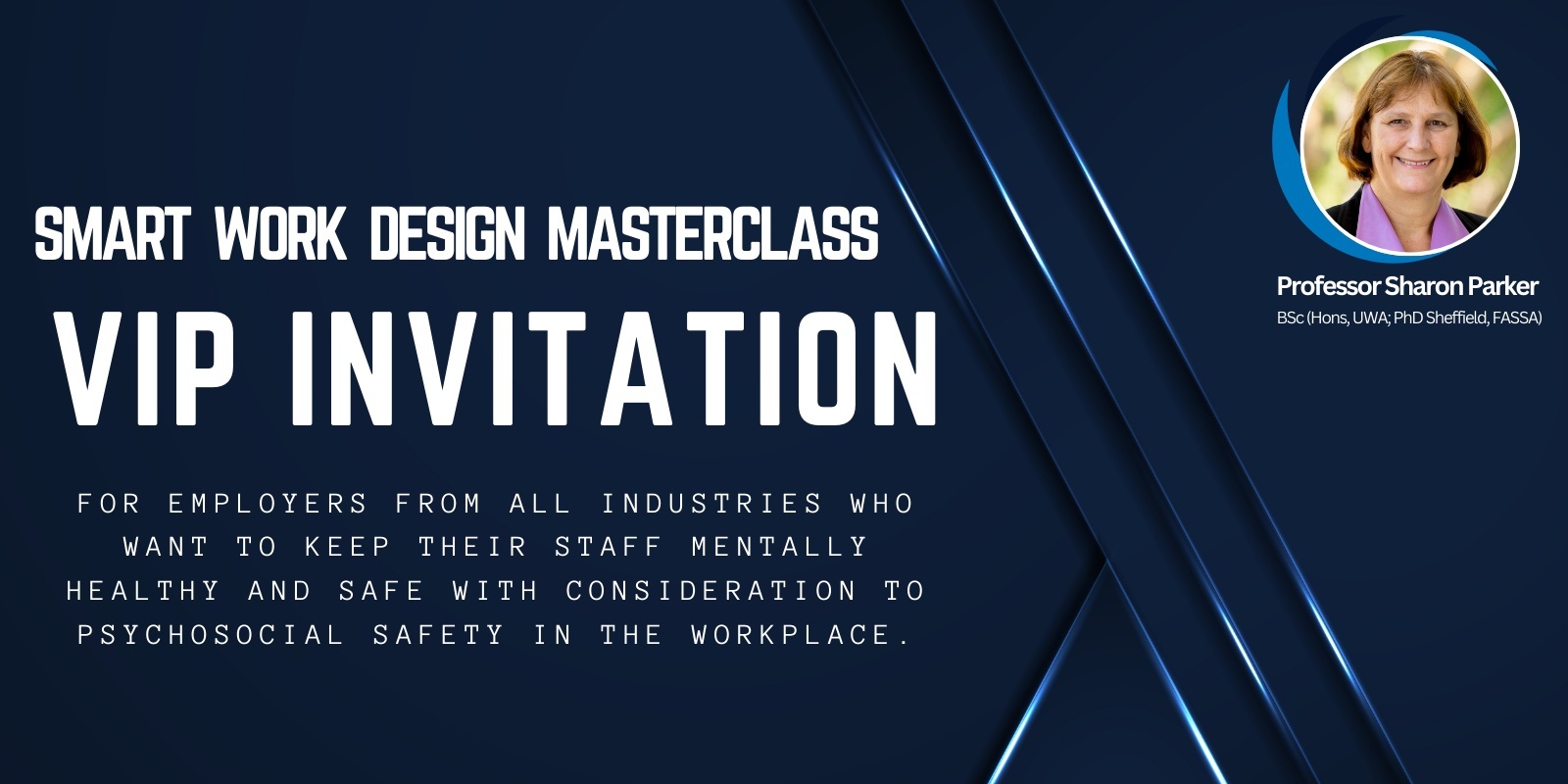 Banner image for SMART Work Design Masterclass