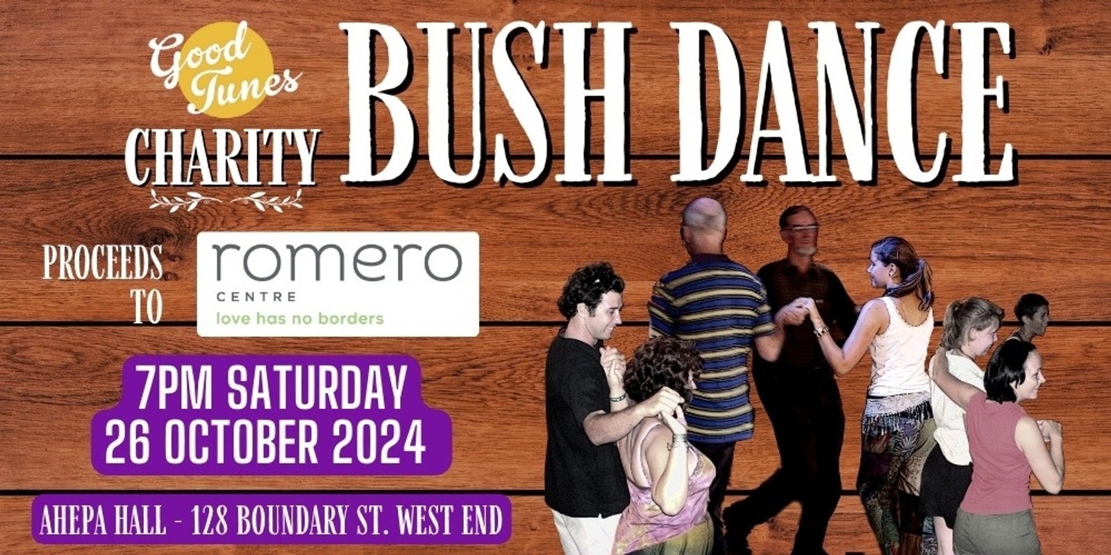 Banner image for Charity Bush Dance for Romero Centre