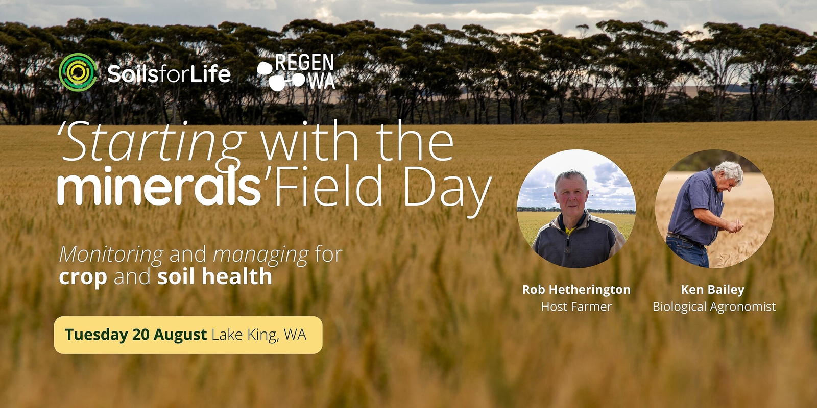 Banner image for 'Starting with the Minerals' Field Day 