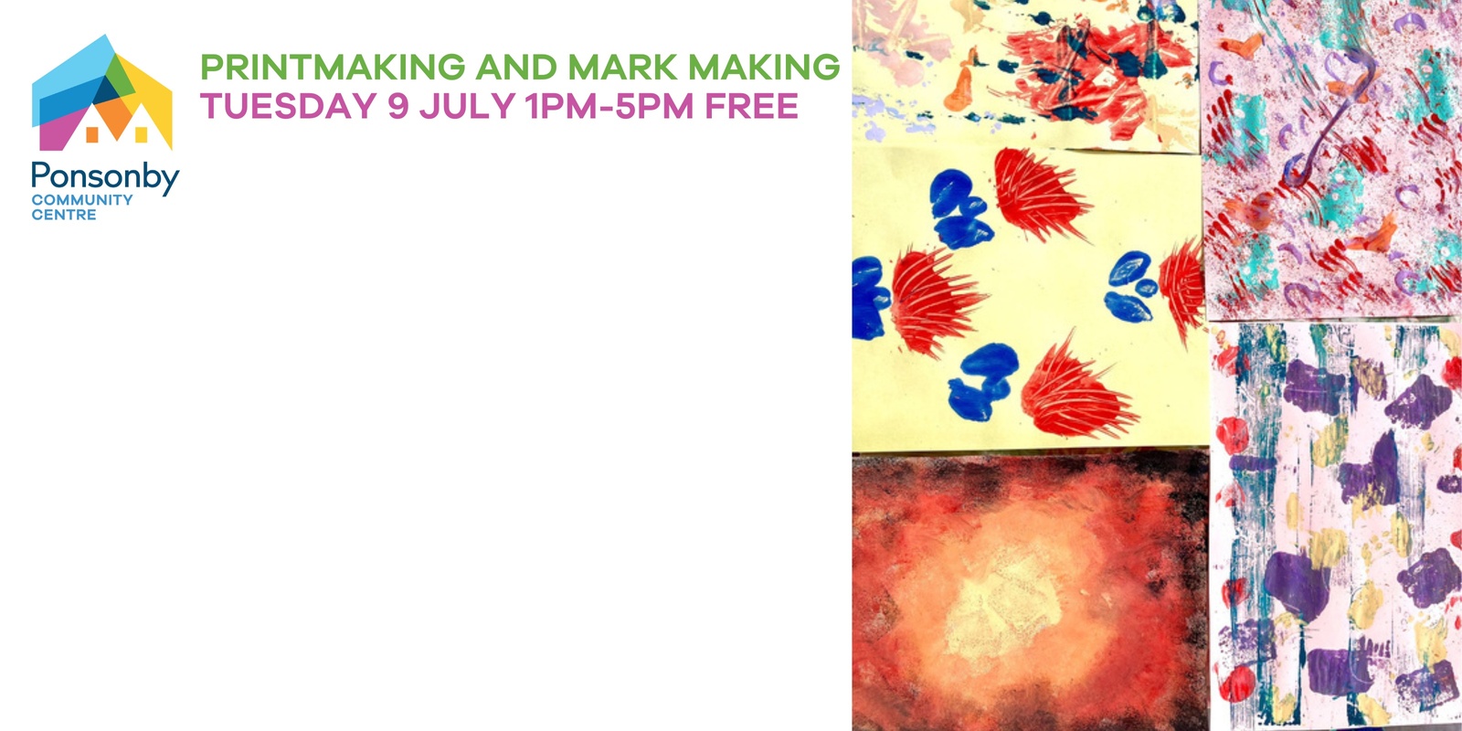 Banner image for Recreators Printing and mark making Tuesday 9th July
