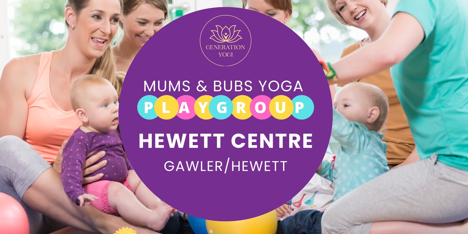 Banner image for ❤️ T1 Hewett Centre Mums & Bubs Yoga Playgroup- Tuesdays❤️